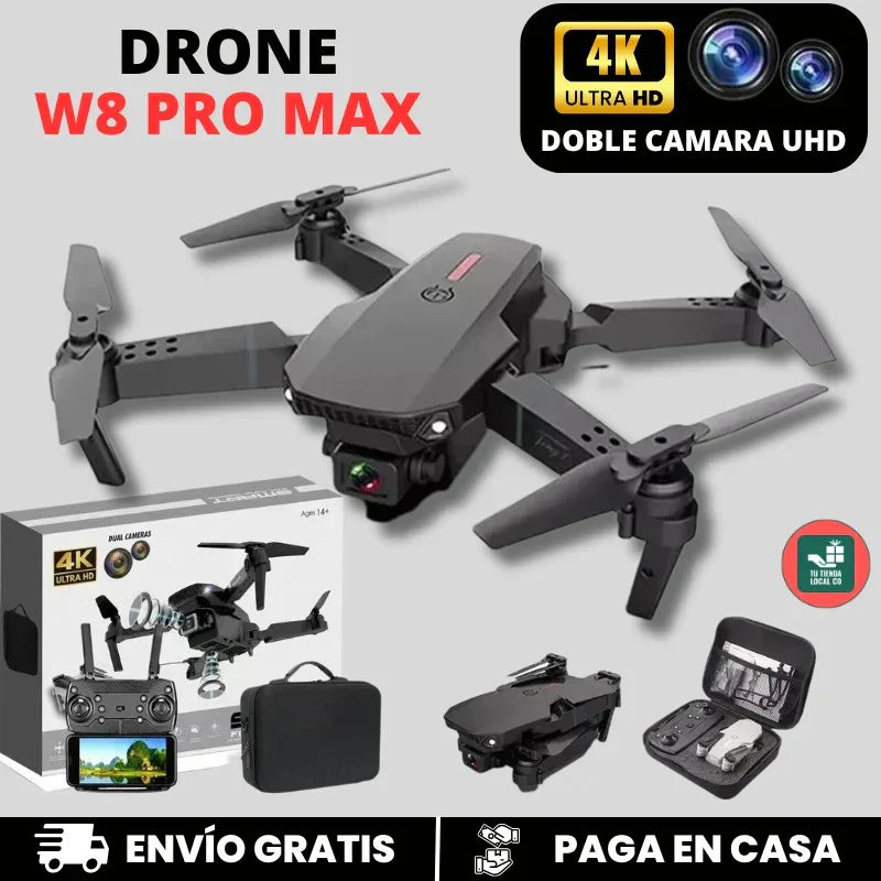 NUEVO DRONE  W8 PRO MAX 2025 CON INTELIGENCIA ARTIFICIAL - REGALO SORPRESA