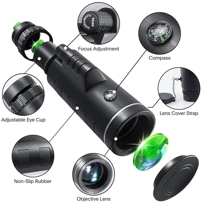 Monocular Potente Doble Enfoque 16x52 Pa + Regalo Sorpresa
